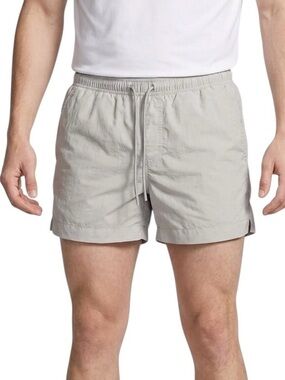 Urban Outfitters Standard Cloth Tan Cream Nylon Shorts Swim M Mesh Lined